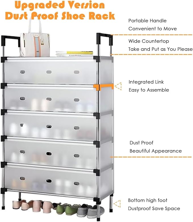Dustproof shoe rack