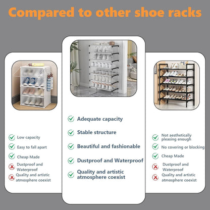 Dustproof shoe rack