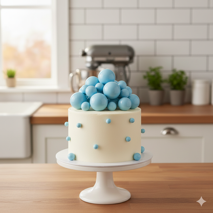 Artificial Light Blue Faux Ball Topper 20Pcs Set HaveLock Shop