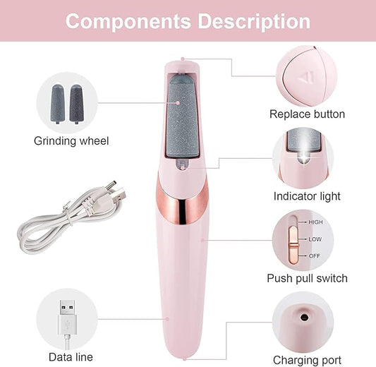 USB Rechargeable Electric Callus Remover for Smooth Feet HaveLock Shop