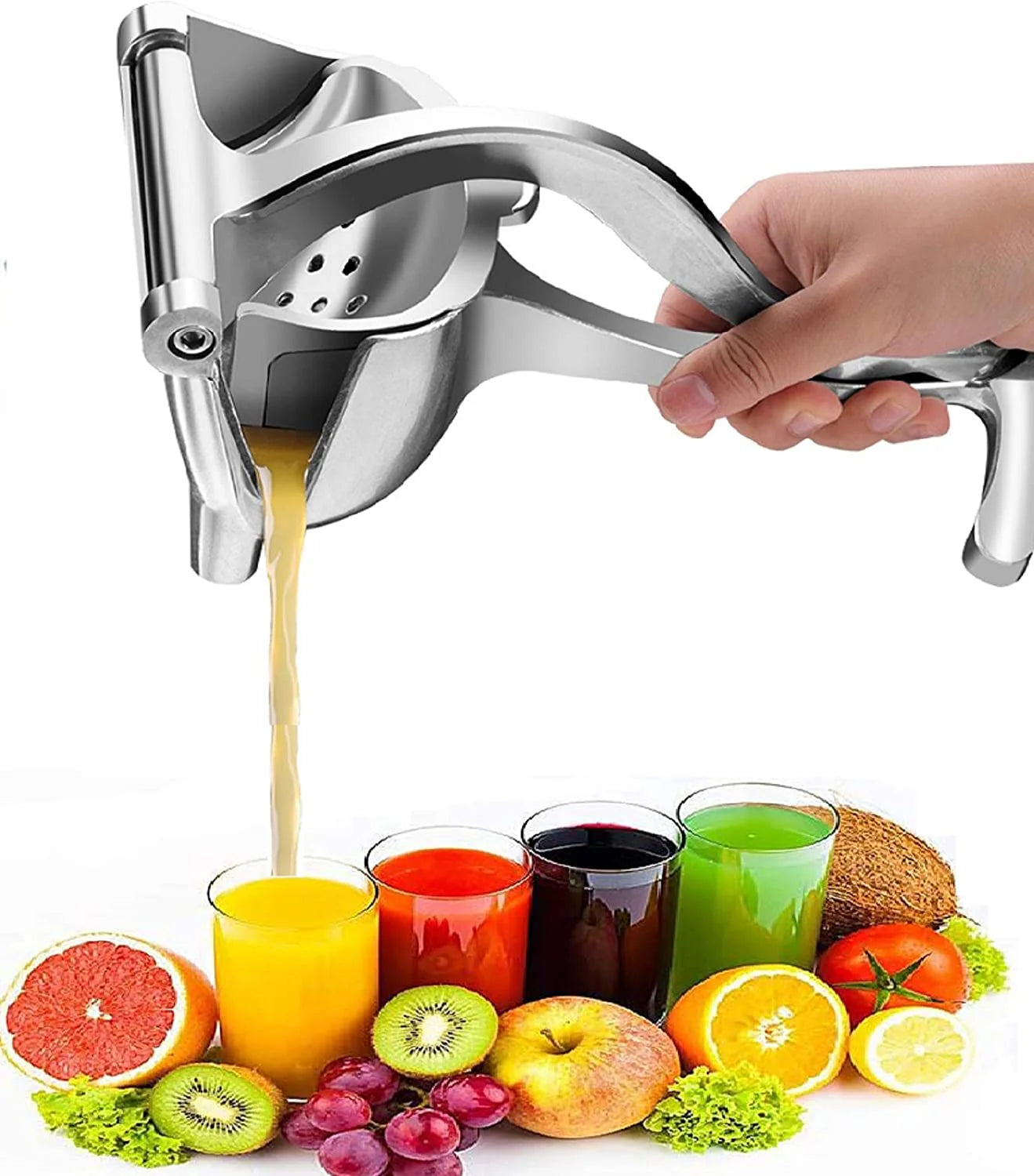 Manual Fruit Press Juicer - Aluminum Alloy HaveLock Shop