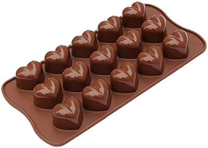 Silicon 15pc Heart Dot Chocolate Mold HaveLock Shop