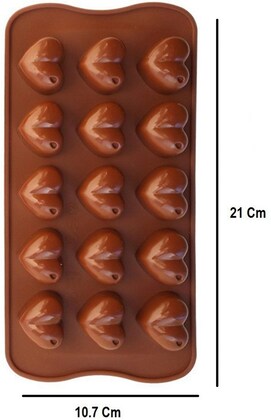 Silicon 15pc Heart Dot Chocolate Mold HaveLock Shop