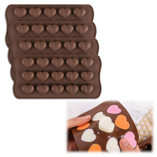 Silicon 15pc Heart Dot Chocolate Mold HaveLock Shop