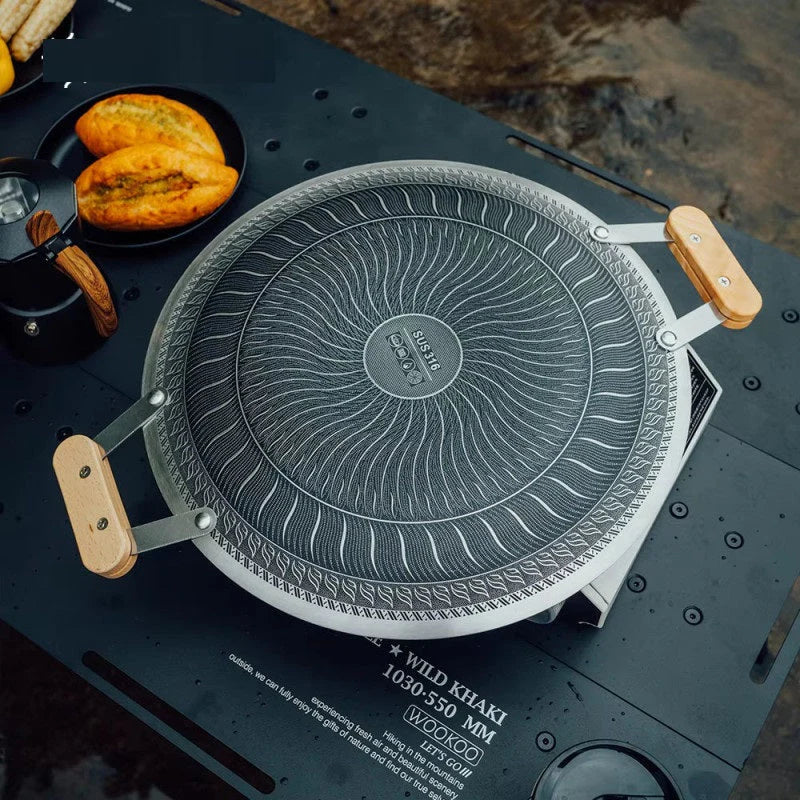 34cm Honeycomb Laser coating tawa double handle HaveLock Shop