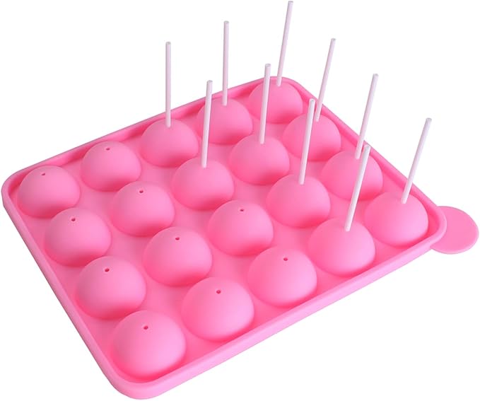 Lollipop Mold Silicone With Pop Sticks 20 Cavity