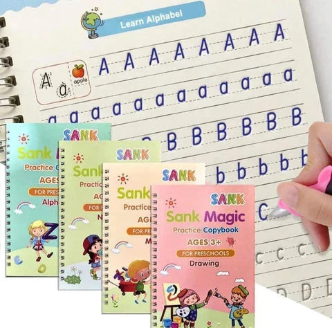 Sank Magic Book 4 Book 10 Refill 1 Pen 1 Grip) CCopybook HaveLock Shop