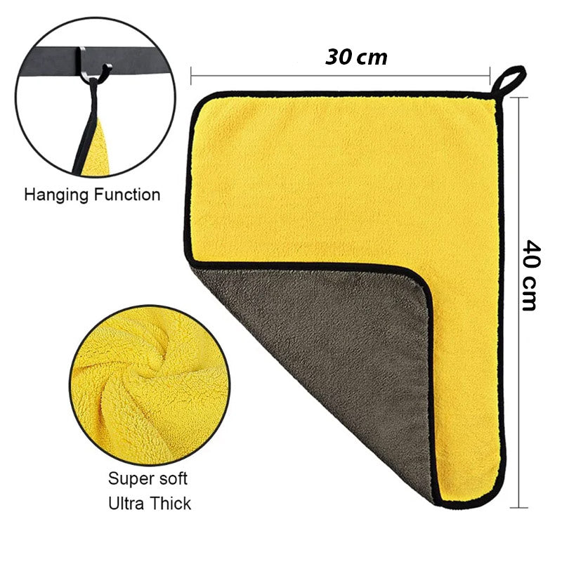 Microfiber Car Cleaning Soft Towels 30 x 40cm for Car Detailing