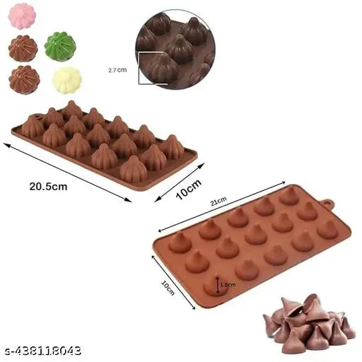 Silicone Chocolate Mold Momos shape - 15 Cavities HaveLock Shop