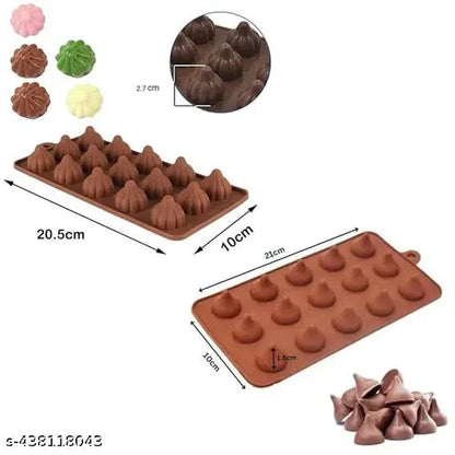 Silicone Chocolate Mold Momos shape - 15 Cavities HaveLock Shop