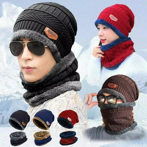 Winter Cap with Neck Muffler for Men & Women - Multicolor HaveLock Shop