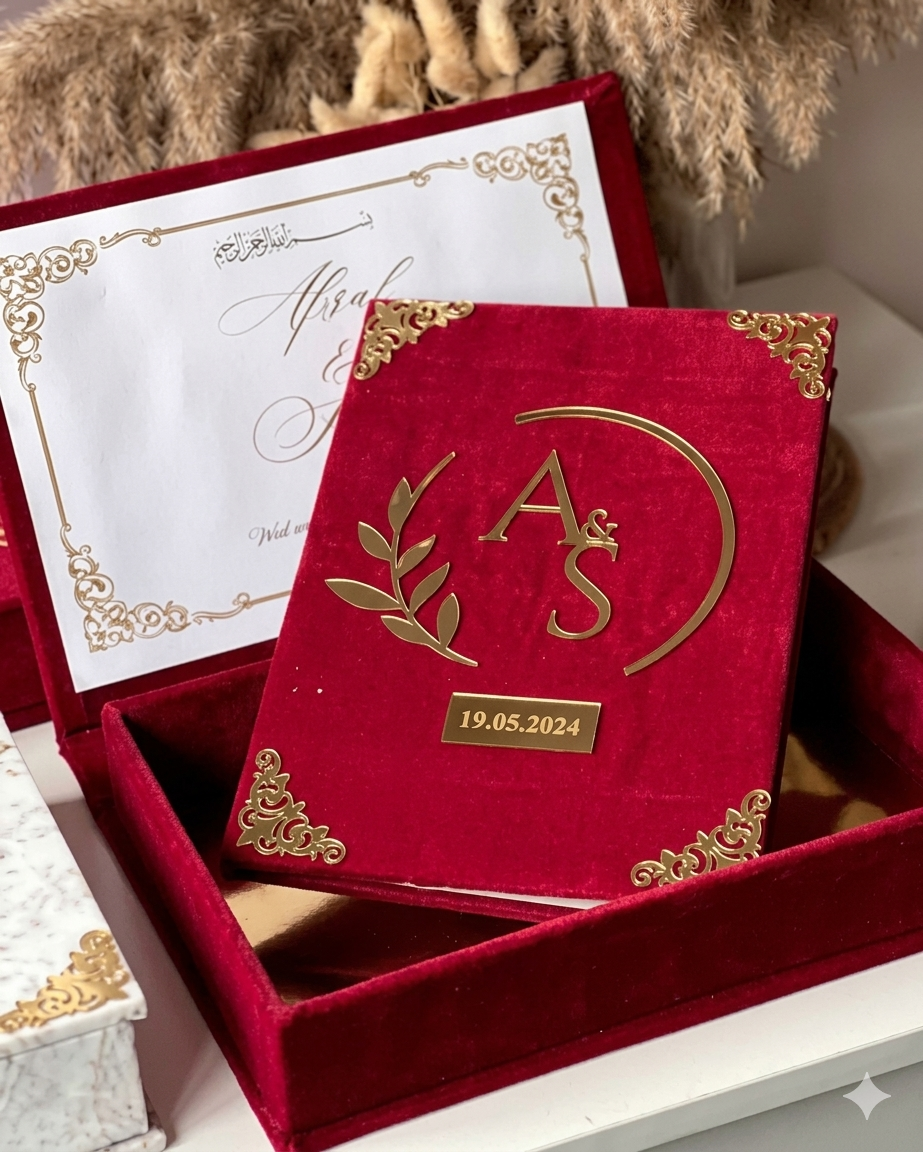 Customized Nikkah Booklet with Box HaveLock Shop