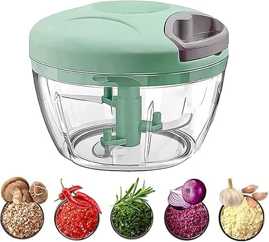EOTIA Food Processor Manual Shredder Vegetable HAND Cutter Chopper 3 Blades - Rassi Chopperr