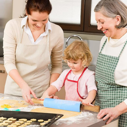Silicon Dough Rolling Pin wooden Hnadle Havelockshop