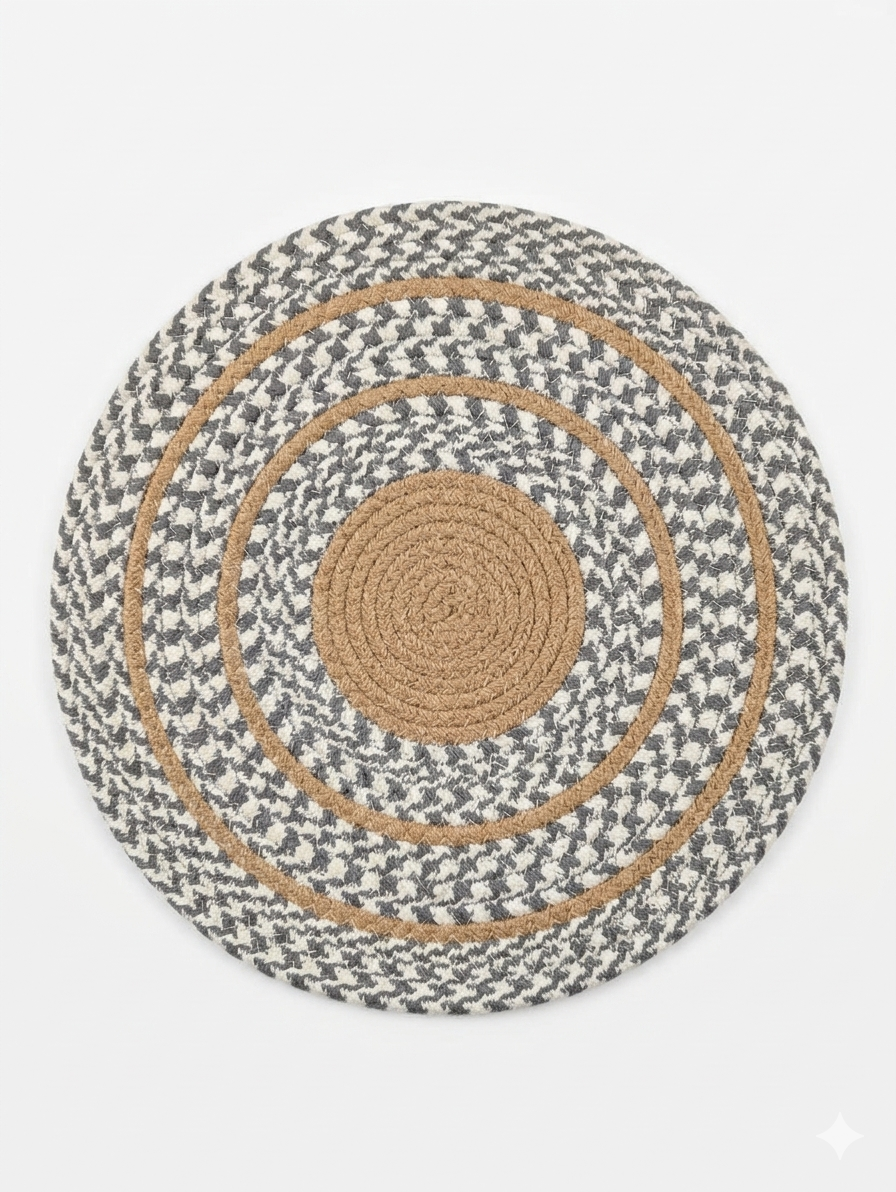 STRIPE ROPE PLATE MATT - Each pcs