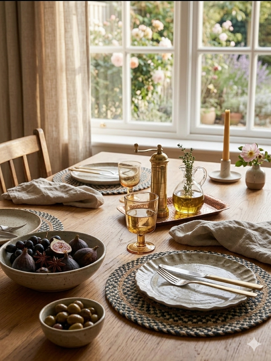 STRIPE ROPE PLATE MATT - Each pcs