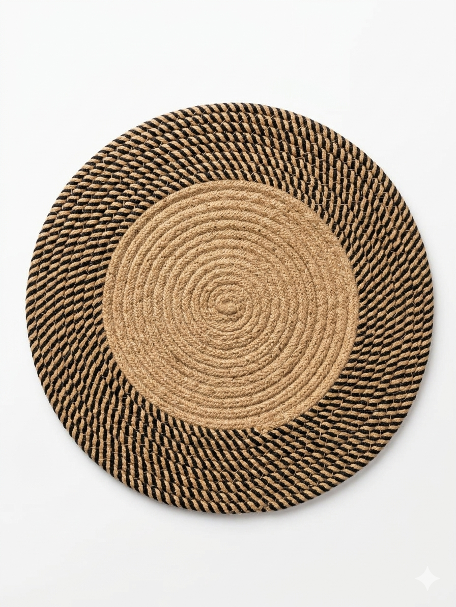 STRIPE ROPE PLATE MATT - Each pcs