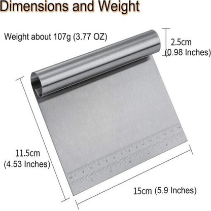 Stainless steel Cake Scraper - Dough Scraper HaveLock Shop