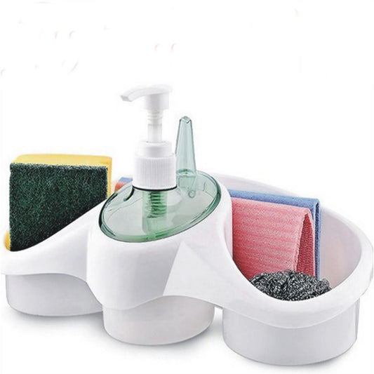3 In 1 Soap Dispenser And Sponge Holder