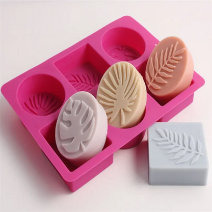 Round and Square Silicone Soap Mould 6 cavity HaveLock Shop