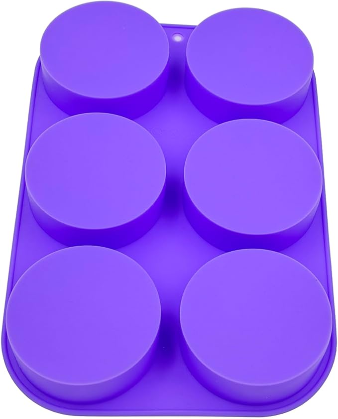 (New) Silicon Soap Mold Round 6 cavity HaveLock Shop