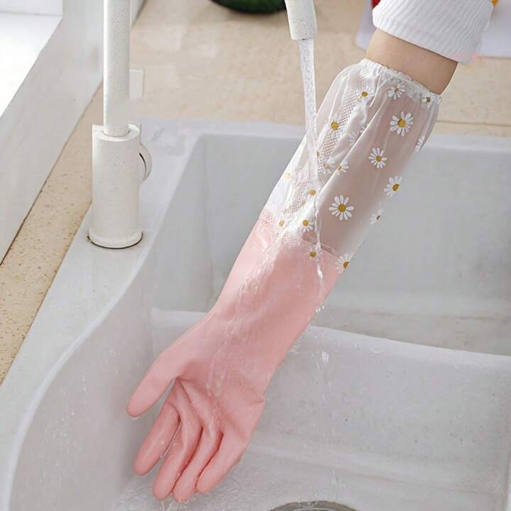 Long sleeve silicon dishwashing gloves HaveLock Shop