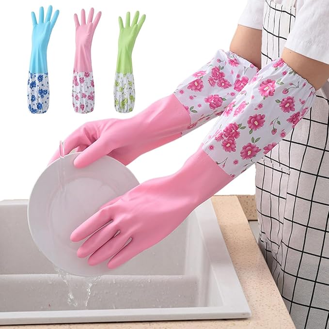 Long sleeve silicon dishwashing gloves HaveLock Shop