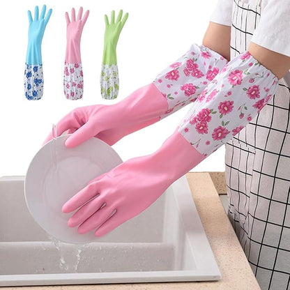 Long sleeve silicon dishwashing gloves HaveLock Shop