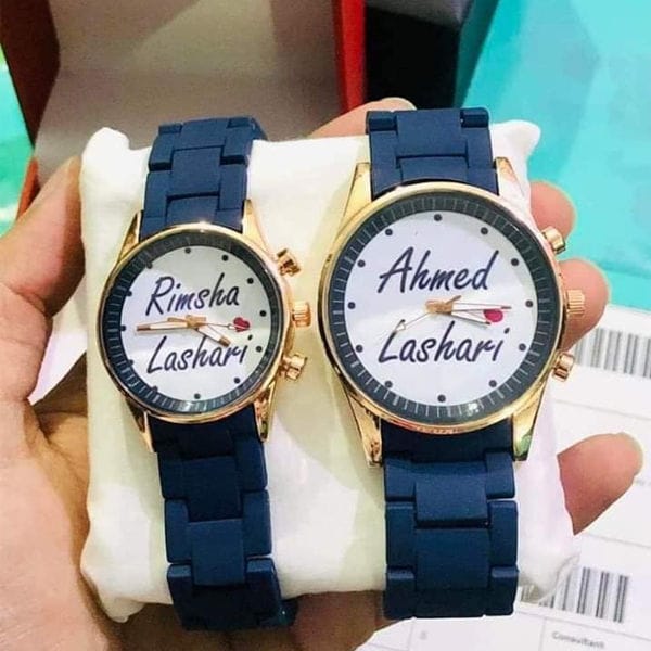 Customize Couple Chronograph Watch Name & Picture Watches HaveLock Shop