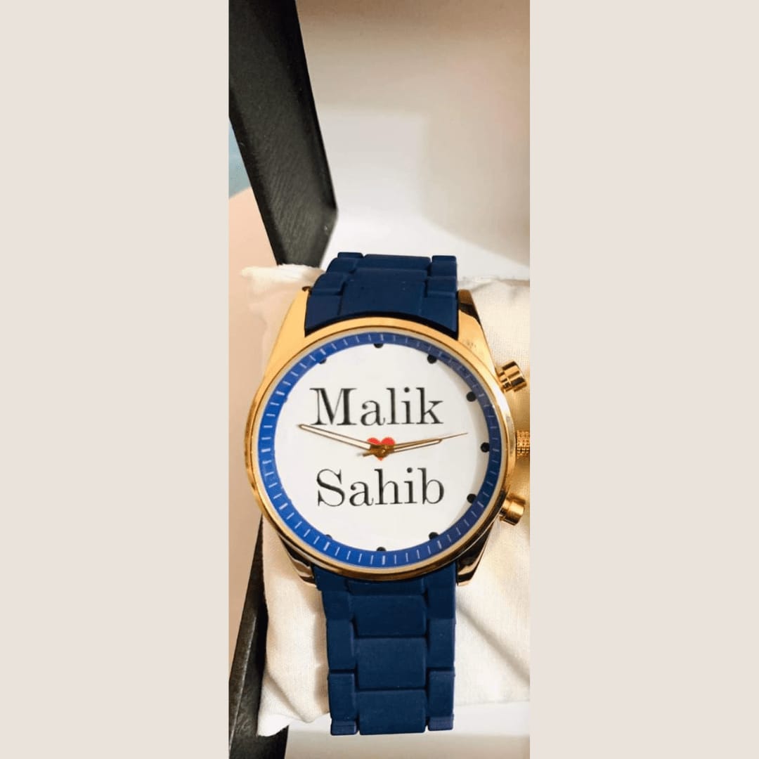 Customize Couple Chronograph Watch Name & Picture Watches HaveLock Shop