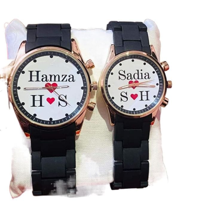 Customize Couple Chronograph Watch Name & Picture Watches HaveLock Shop