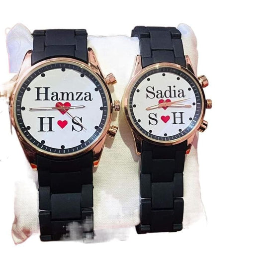 Customize Couple Chronograph Watch Name & Picture Watches HaveLock Shop